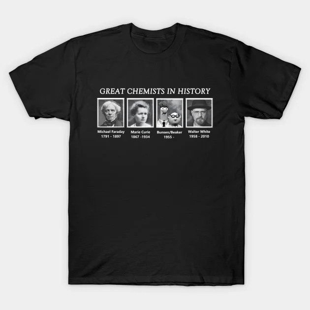 Great Chemists In History Shirt