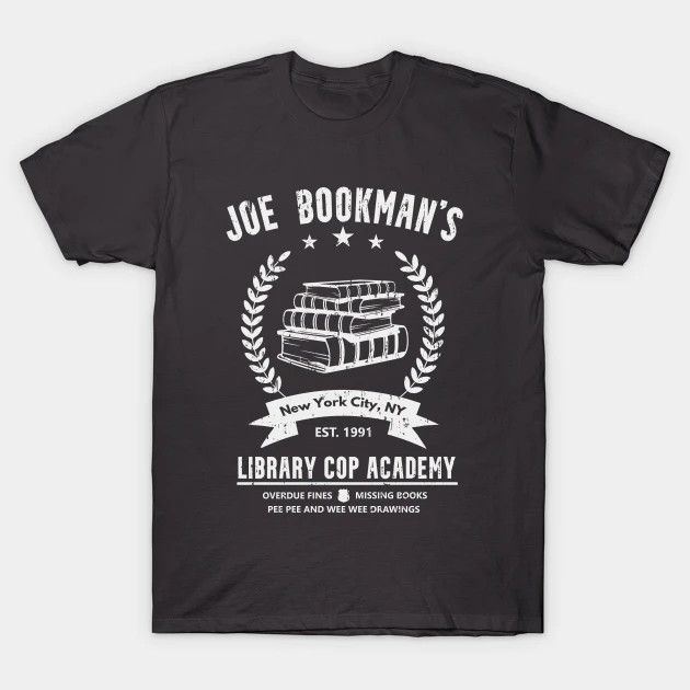 Joe Bookman's Library Copy Academy Shirt