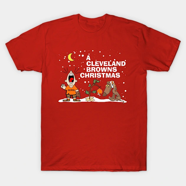 A Cleveland Browns Christmas shirt